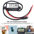 12V To 5V 3A 15W DC/DC Converter Regulator Waterproof CPT Car Power Converter Output Power Adapter Wire Interface