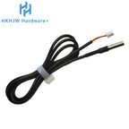 Stainless Steel Waterproof DS18B20 Temp Sensor, 2-Core With Terminal, Durable Probe For Accurate Temperature Measurement