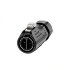 EW-LP24 Solderless Power Aviation Connector Waterproof Adapter Screw Lock Charger M24 2 3 4 5 Pin Male Plug Female Socket IP68