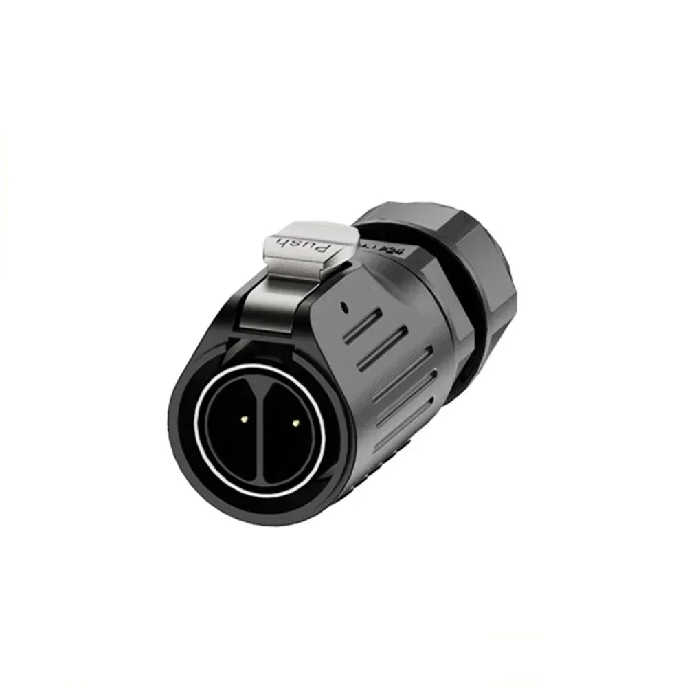 EW-LP24 Solderless Power Aviation Connector Waterproof Adapter Screw Lock Charger M24 2 3 4 5 Pin Male Plug Female Socket IP68