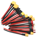 Xt60 Xt30 T Xt90 Mpx Plug Connector Male / Female Connector Plug With 12/14 /16awg Silicone Wire 100mm For Rc Battery Cable