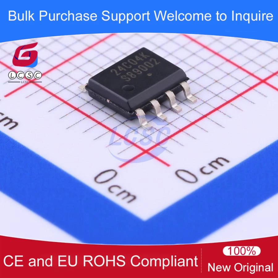 10pieces/Pack CAT24C04WI-GT3 CAT24C08WI-GT3 I2C CMOS Serial EEPROM 4 8Kbit 400kHz SOIC-8 Memory IC Chip Code 24C04K 24C08K