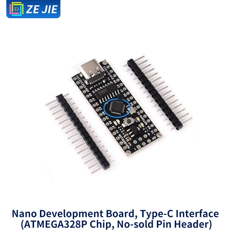 UNO R3 Development Board Kit, Improved Version ATmega328P MCU Module, Compatible with Arduino Nano