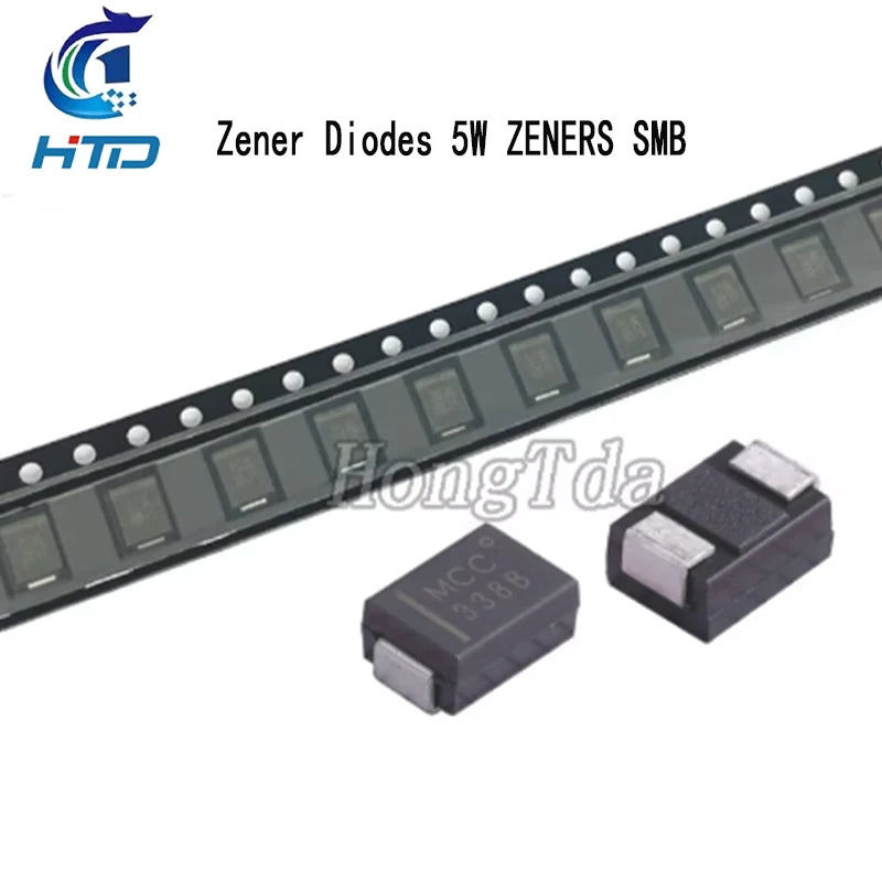 20PCS SMBJ5347B SMBJ5348B SMBJ5349B SMBJ5350B SMBJ5351B SMBJ5352B SMBJ5353B SMBJ5354B SMBJ5355B Zener Diodes 5W ZENERS SMB