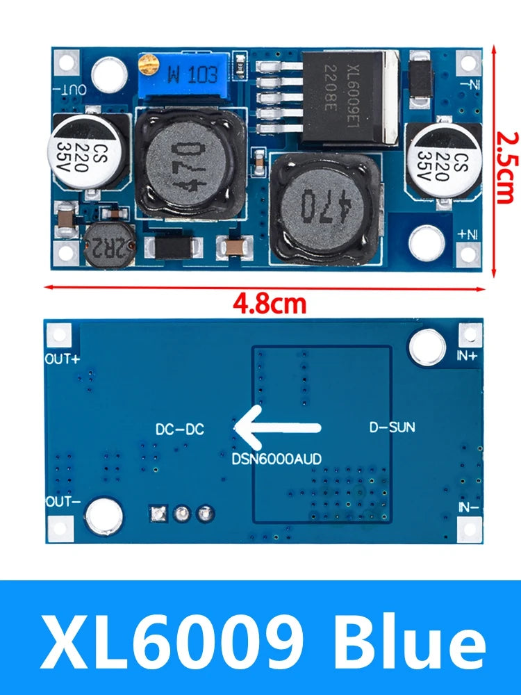 XL6009 Boost module 1.2-35V 20W Adjustable Power Supply Module for Arduino DIY