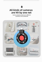 Portable Camera Detector Mobile Phone USB IR Alarm for Outdoor Travel Hotel Rental Anti Candid Hidden Camera Finder Led Light