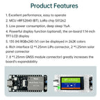 NRF52840 SX1262 LoRa Module T114 Node Dual Core Chip 433 928MHz Frequency Band Meshtastic Compatible for Long Range Communicatio