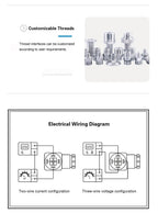 HTP‑610 Compact Differential Pressure Transmitter Diffused Silicon Sensor RS485/Analog Output ‑10kPa‑100MPa G1/4 G1/2