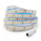 IP68 Waterproof LED Strip Light 2835 12V 24V 120LED/m with 2-pin Wire/ DC Plug Flexible Adhesive Tape 3000k/4500K/6000K 1M-20M