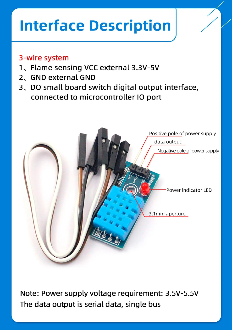 1PCS DHT11 DHT22 AM2320 Digital Temperature Humidity Sensor Module Board with DuPont Line For Arduino High Precision