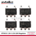 20PCS RT9013 1.2V 1.5V 1.8V 2.5V 2.8V 3.0V 3.3V SOT23-5 RT9013-33GB 12 15 18 25 28 30 33 GB 500mA LDO Regulator SMD Chip IC