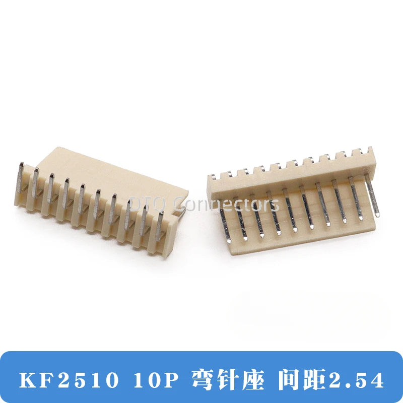 50/100PCS KF2510 connector straight pin socket bent pin socket 2.54MM 2A 3AW 4 5 6 8 10 12P