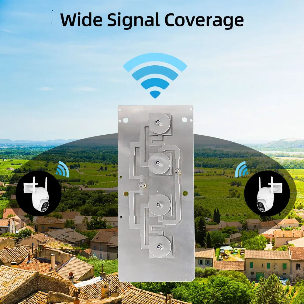 2.4G 5.8G WIFI Dual Band Wireless Router Module AP Bridge Amplifier Antenna High Gain 9-12dBi 2400-2500/5150-5850MHz