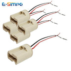 4pcs G9 Light Socket Halogen CFL LED Lamp Bulb Base Holder Fixture with 10CM wire CE VDE