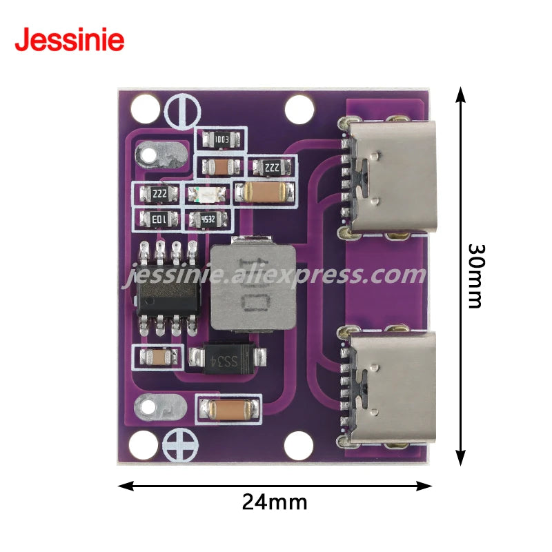 DC-DC 9V 12V 24V 36V to 5V 3A Step Down Buck Converter Board Dual 2/4 USB Port  Type-C for Car Charger Solar Power Supply Module