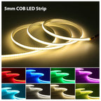 5V USB COB Led Strip Light 320 Leds/M White/Red/Green/Blue/Ice Blue/Pink PCB 3MM 5MM 8MM Flexible Ribbon Night Lamp TV Backlight
