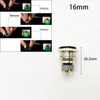 Mini Push Button Switch 12/16/19/22/25/30mm Electric Waterproof Power 12v Led Light Momentary Short Pressure Latching Fix On Off