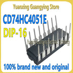 (10 Pieces) CD74HC4051E CD74HC4051 74HC4051E 74HC4051 DIP-16 Multiplexer Switch ICs High Spd CMOS Analog Chipset 100% Brand New