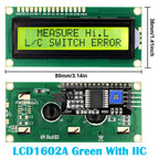 LCD1602 1602 LCD Module 16x2 Character LCD Display PCF8574T PCF8574 IIC I2C Interface 5V Blue / Yellow Green Screen for Arduino