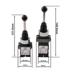 2NO 2 Position Latch XD2-PA12 PA14 Rocker Joystick Controller Spring Return Rotary Cross Switches Reset PA22 PA24 4NO 4Position