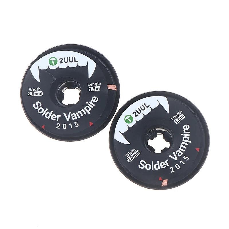 2UUL DW16 2015 Ultra High Density Solder Vampire Desoldering Braid Wick Separate Pack For Motherboard PCB BGA Soldering Tool