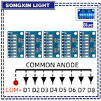 3-24V 8 Bit Blue/Red Common anode/cathode LED indicator Module Breadboard starter kit Board for MCU ARM 3d printer UNO MEGA2560