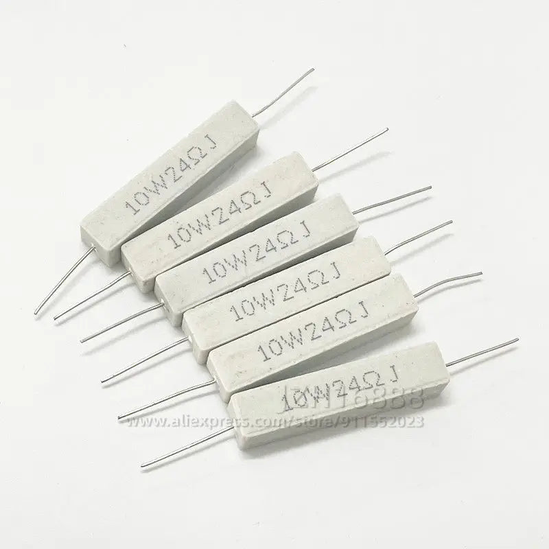 10pcs/10W 5% Cement Resistor Power Resistance 0.05 ~510K 0.1R 0.5R 10R 50R 0.22 0.33 0.5 1 2 5 8 10 15 20 25 30 100 1K 2K 3K ohm