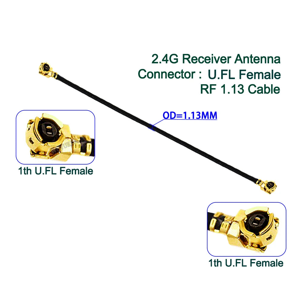 1Pcs RF1.13 Cable uFL/u.FL/MHF-1 Female to 1th Generation Male / Female For WIFI Antenna Pigtail Extension Cord RF Cable 5~60cm