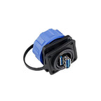 CNLINKO M24 USB 3.0 Panel Mount Waterproof Female Socket 1.8A IP68 5Gbps Data Connector Bayonet Lock for Industrial Automation
