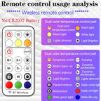 RGB Ring Light Lamp Ring Round With Remote Control For Smartphone Mobile Led Video Light Ring Make Youtube Photographic Lighting