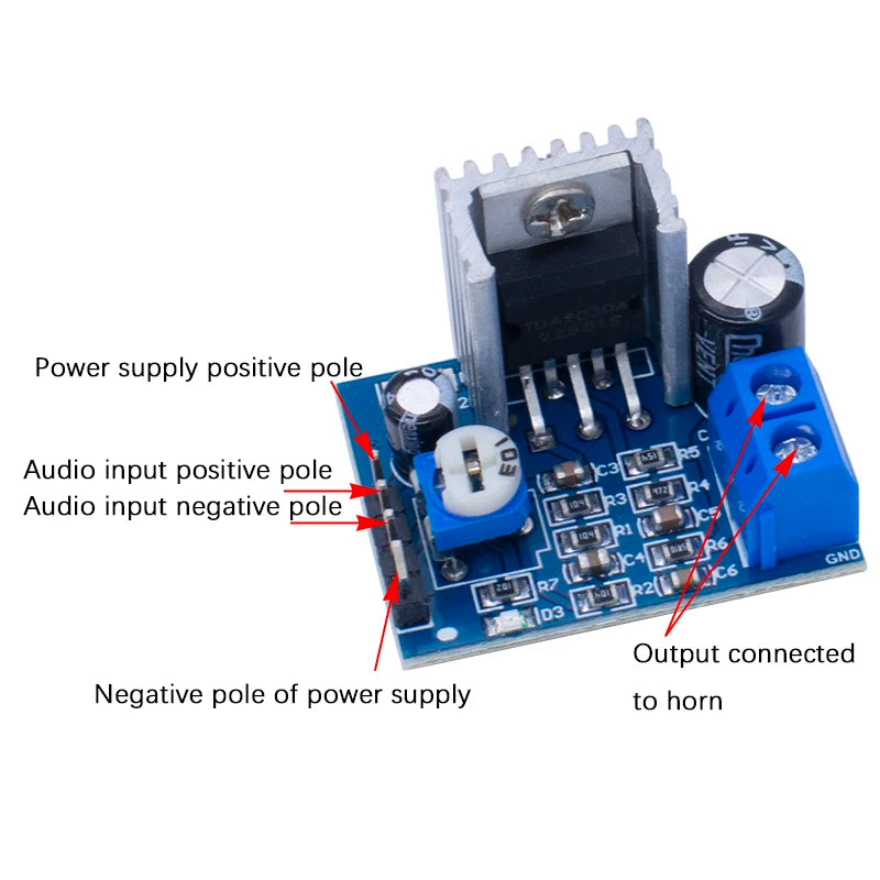 TDA2030 Module Power Supply TDA2030 Audio Amplifier Board Module TDA2030A 6-12V Single