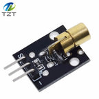 KY-008 650nm Laser sensors Module TZT 6mm 5V 5mW Red Laser Dot Diode Copper Head for Arduino