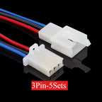 5pairs 2.8mm Automotive Controller Handle Motor Wire Connector 2/3/4/6/9P 15cm 0.75mm2 18AWG Automobile Male Female Plug Cable