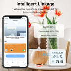 Tuya WIFI Temperature and Humidity Sensor Hygrometer Thermometer with/No LCD Display Indoor Support Alexa Google Assistant