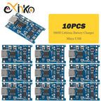 10pcs 18650 1A 5V Lithium Battery Charging Board Module Micro USB/Type-c Interface Charging Protection 2-in-1