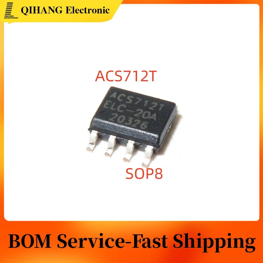 10PCS ACS712 ACS712T ACS712ELCTR ACS712ELCTR-05B ACS712TELCTR-05B SOP-8 NEW ACS712ELCTR-05B-T
