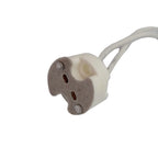 6pcs Bi-Pin Base, G4, G6.35, GY6.35, GX5.3 MR16, GZ4 MR11, GU5.3, G5.3, Halogen Incandescent Led Socket Ceramic Body Lamp Holder