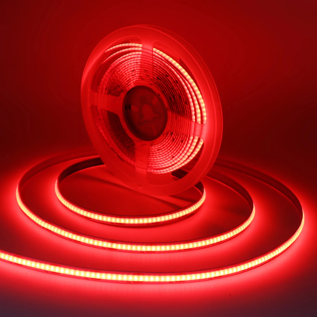 1M-5M USB COB LED Strip Light 5V 320leds/M COB Light Tape TV Mirror Backlight Kitchen Room Night Lighting Red/Blue/Green/White