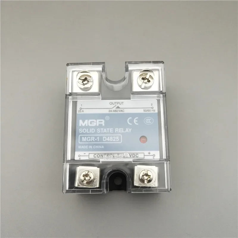 SSR MGR-1 D4810 D4825 D4840 Single Phase DC Control DC Heat Sink 3-32VDC To 220VDC 600V 10A 25A 40A DD Solid State Relay
