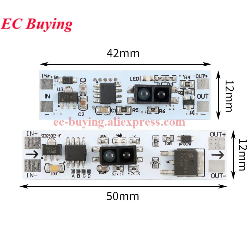10Pcs/1pc Short Distance Scan Sensor Capacitive Touch Switch PIR Motion Sensor Switch Module 3A Constant Voltage For Smart Home