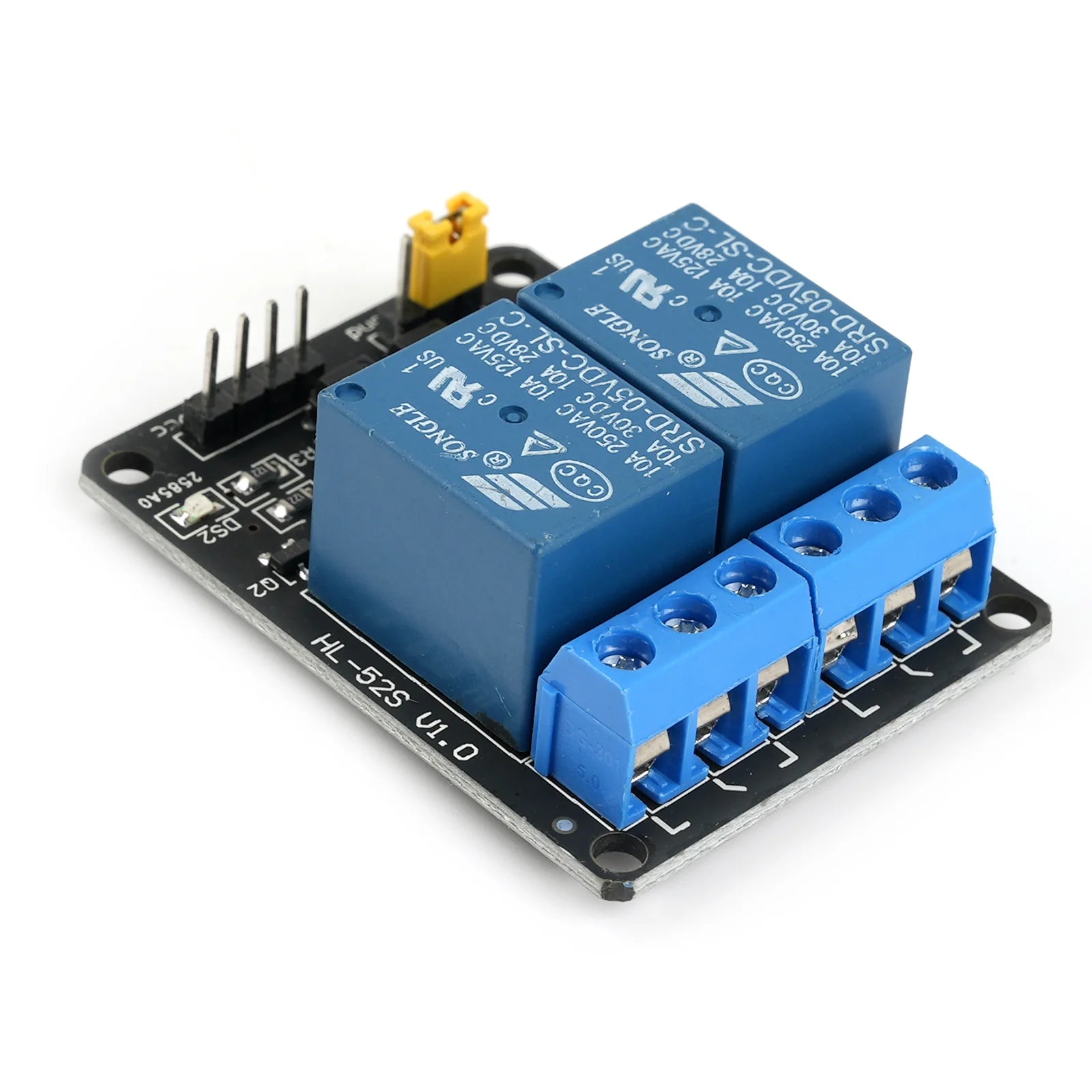 5V 2 Channel Relay Module with Optocoupler Isolation Compatible Arduino ESP32 Raspberry Pi PLC DIY Projects 1/5/10 PCS