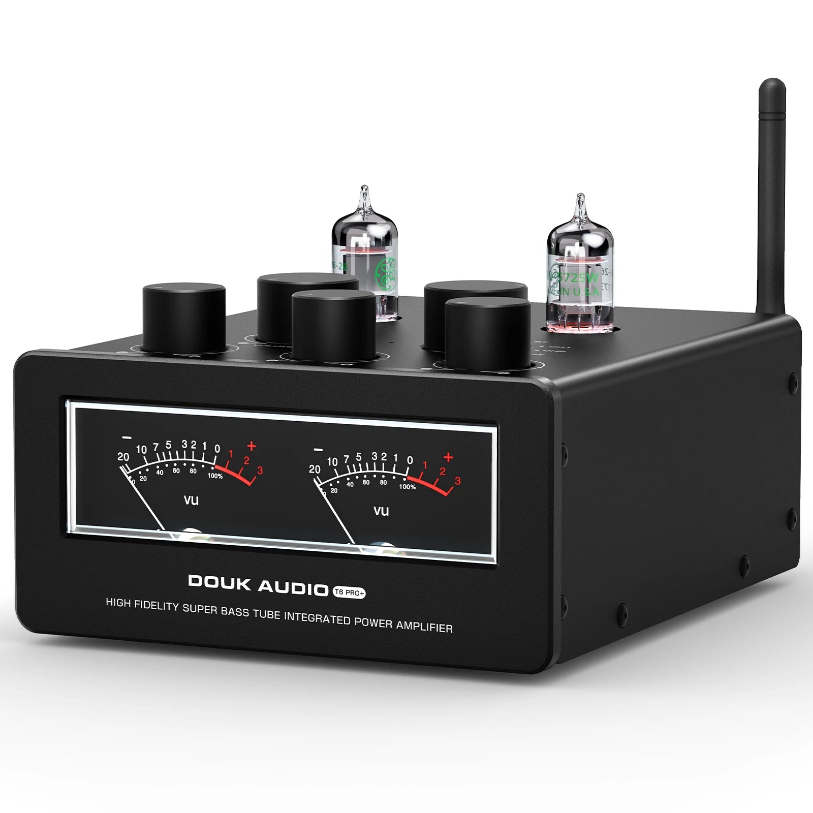 Douk Audio T6PRO HiFi JAN5725 Vaccum Tube Amplifier Bluetooth Receiver TPA3255 Power Amp with VU Meter 300W+300W