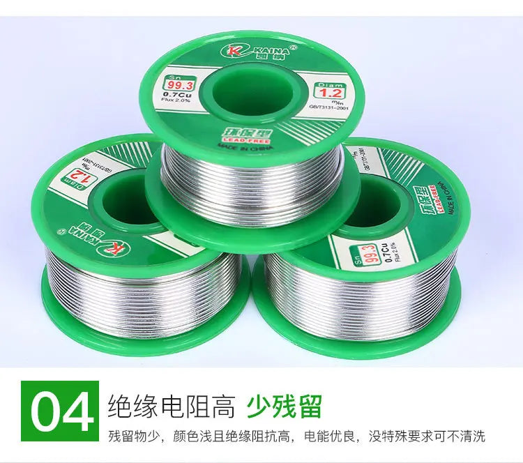 Lead-free Solder Wire SN99.3Cu0.7 Environmental Protection tin Wire Flux Reel Welding line Soldering Wire Roll High Purity