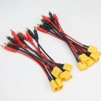 15/30cm Model Aircraft B6 Charger XT30 XT60 XT90 EC3 EC5 TRX Plug T Plug into 4.0mm Banana Head Charging Line