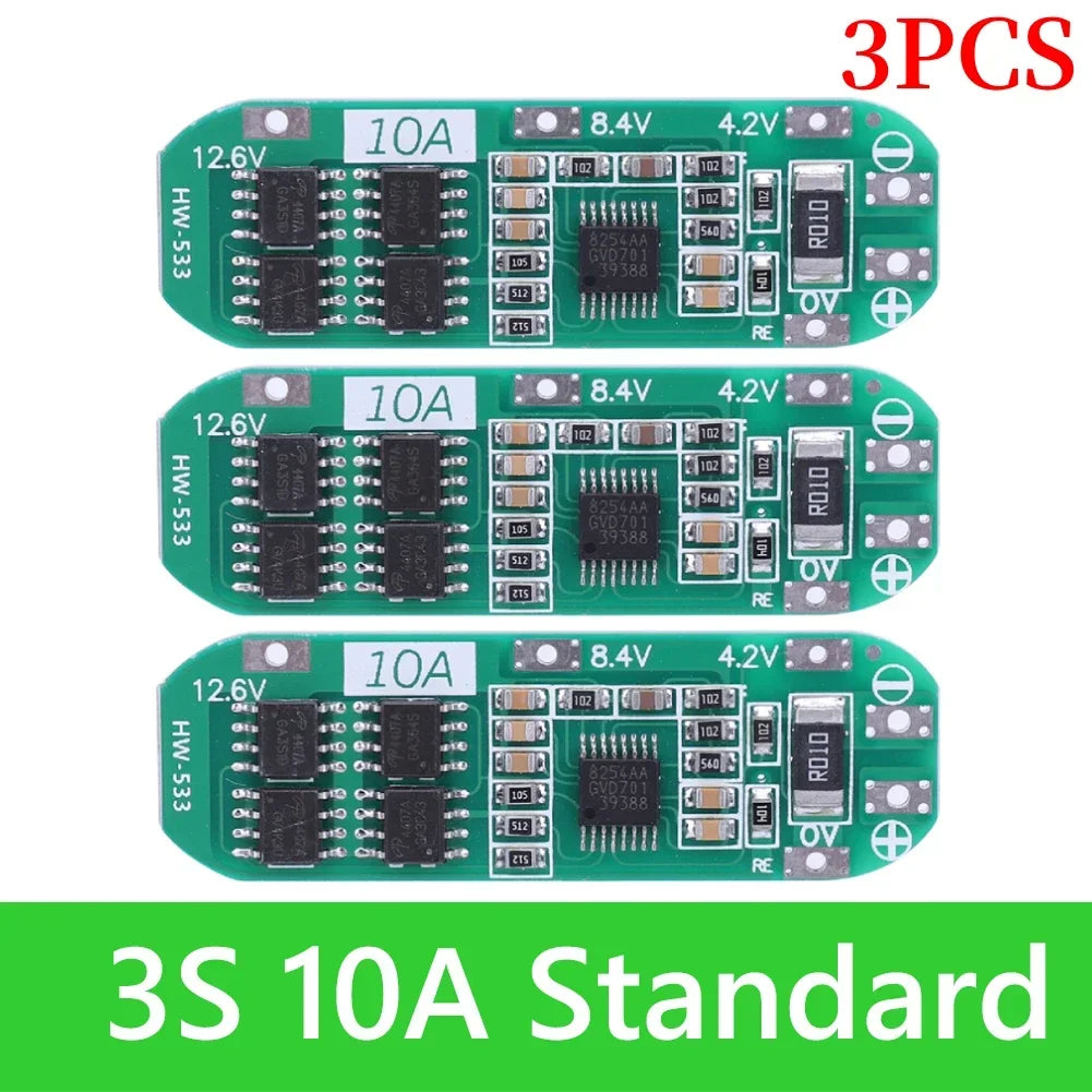 BMS 3S/4S 5A 10A 20A 25A 40A 60A Li-ion Lithium Battery Charger Protection Board 18650 For Drill Motor 12V with Enhance/Balance