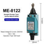 ME-8108 ME-8104 ME-8107 ME-8111 ME-8112 ME-8166-8169 Limit Switch Rotary Adjustable Roller Lever Arm Travel Switch AC250V NO NC