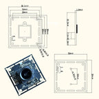 4K 8MP IMX415 USB UHD camera module 3840*2160@30FPS Wide angle NO distortion webcam for winows android raspberry pi liunx