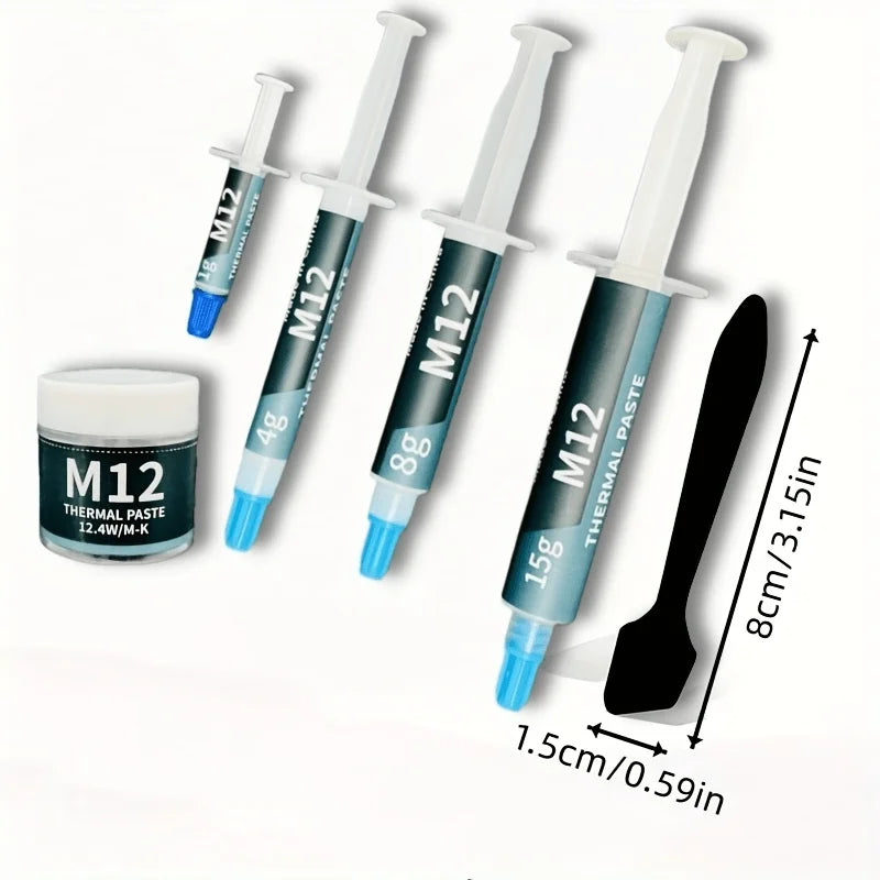 Thermal Paste Performance Thermal Conductive Grease Paste 12.4 W/MK 1/4/8/15/30g For Game PC PS5 CPU GPU Cooling