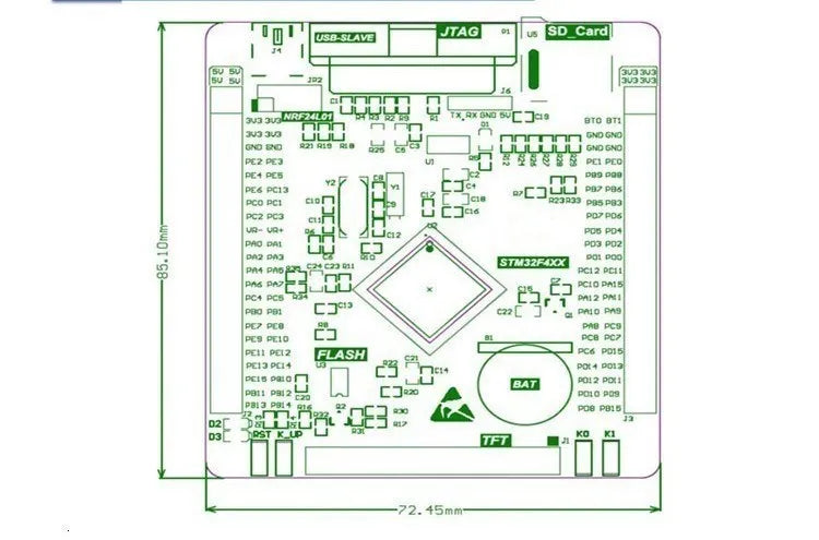 STM32F407VET6 STM32 System Core Board STM32F407 Development Board F407 Single-Chip Learning Board