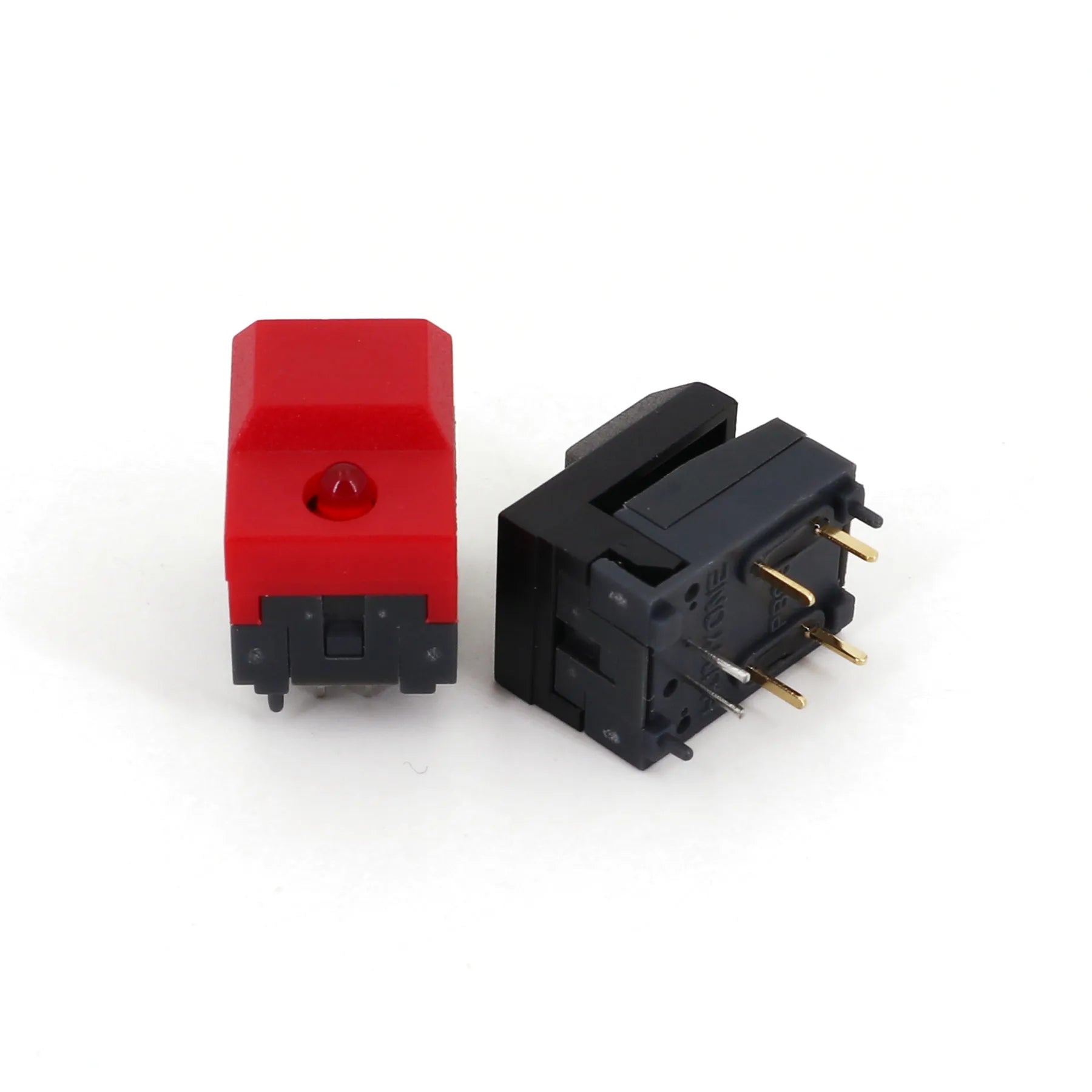 10Pcs PB86-A1 6Pin With LED Momentary SPDT Square Push Button Tact Switch for Stage Equipment Control